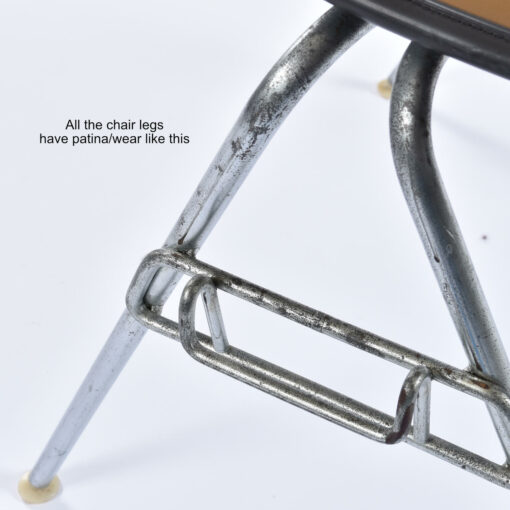 Close up on wear on DSS Eames shell chair bases