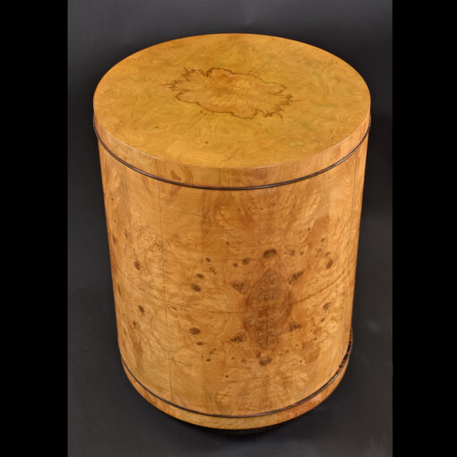 Burl Chapter Two Henredon cylinder pedestal end table