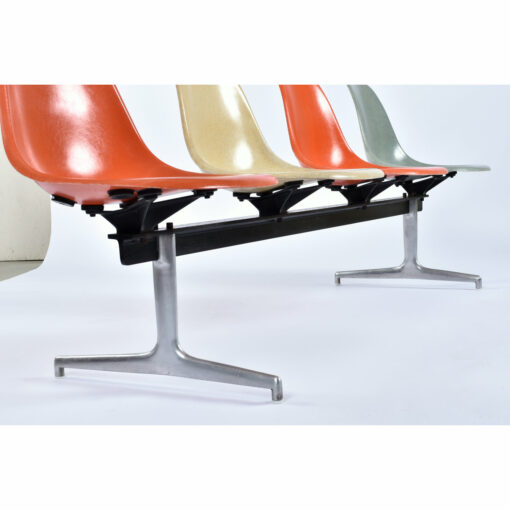 Steel and aluminum Herman Miller Charles Eames tandem Bench base