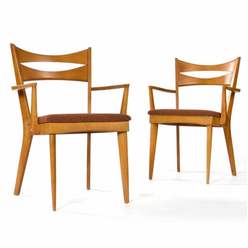 Heywood Wakefield cats eye captains chairs