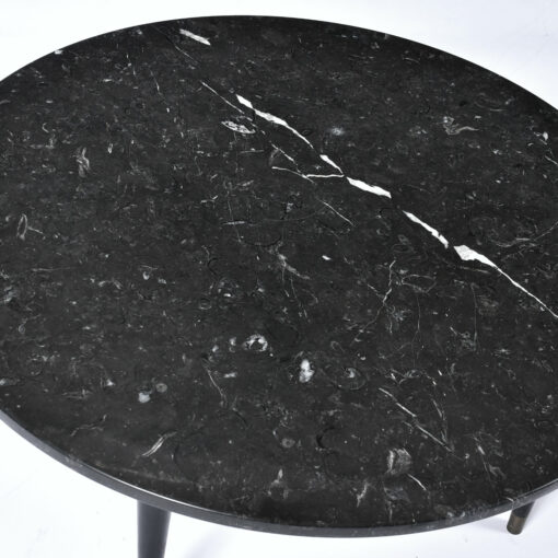 Mid-Century Modern circular marble coffee table
