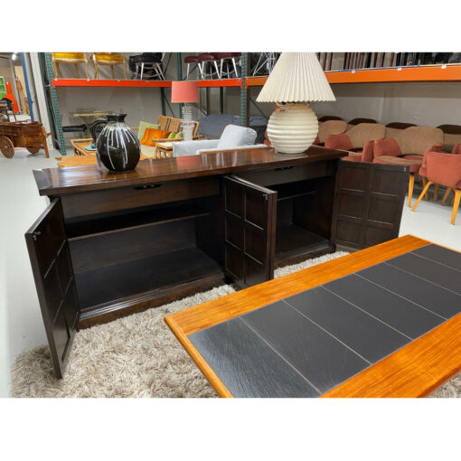 Widdicomb vintage buffet with coffered edifice