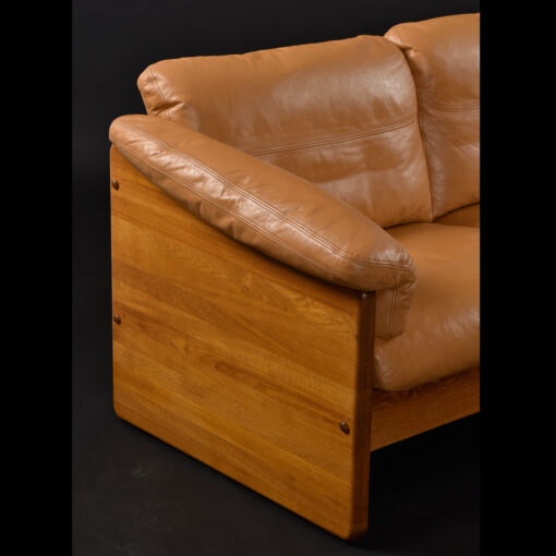 Leather Mikael Laursen solid teak couch