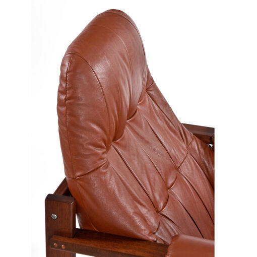 Scoop back Percival Lafer leather armchair