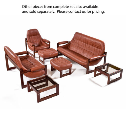 Complete Percival Lafer Earth living room set with sofa chairs ottomans love seat and end tables