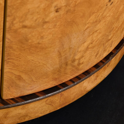Rosewood burl side table by Henredon