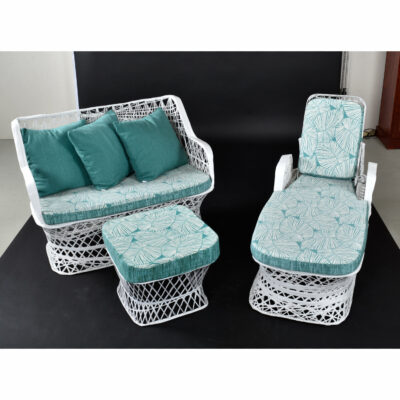 Russell Woodard spun fiberglass patio set