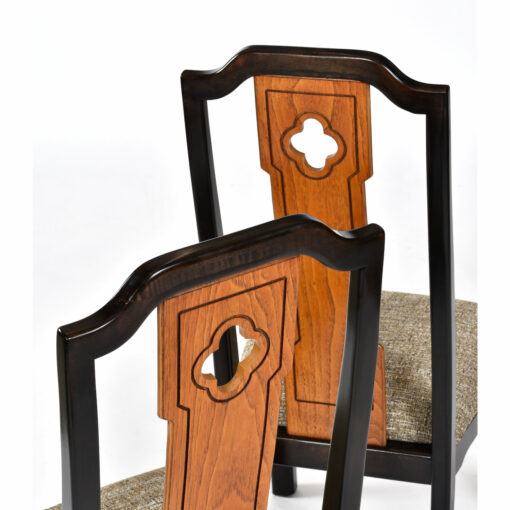 Chinoiserie Asian dining chairs by Thomasville