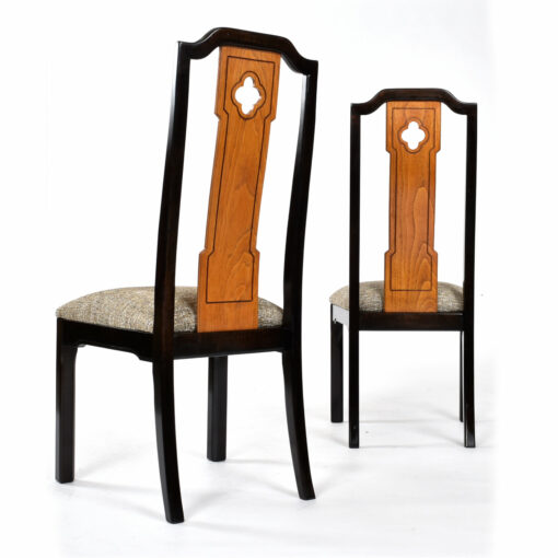 Back view of Thomasville Embassy Asian dining chairs