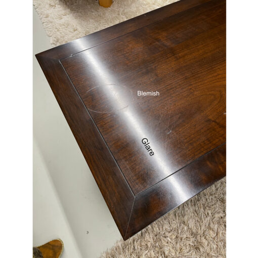 Blemish on top of Widdicomb credenza visible only at certain angles