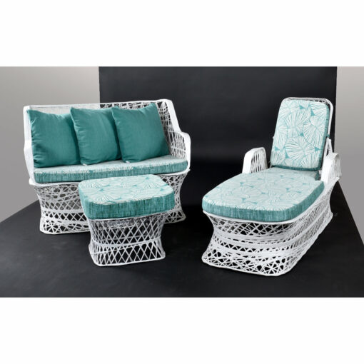 Russell Woodard mid-century modern spun fiberglass patio furniture