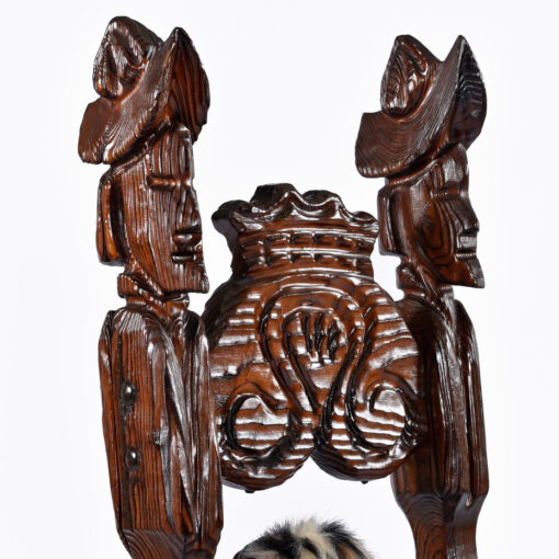Conquistador carved tiki chair by Witco