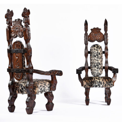 Witco leopard conquistador throne chairs