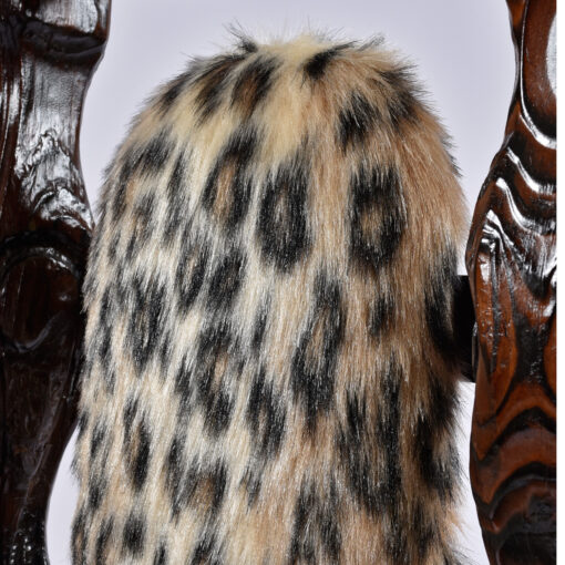 New faux leopard upholstery on Witco conquistador chair