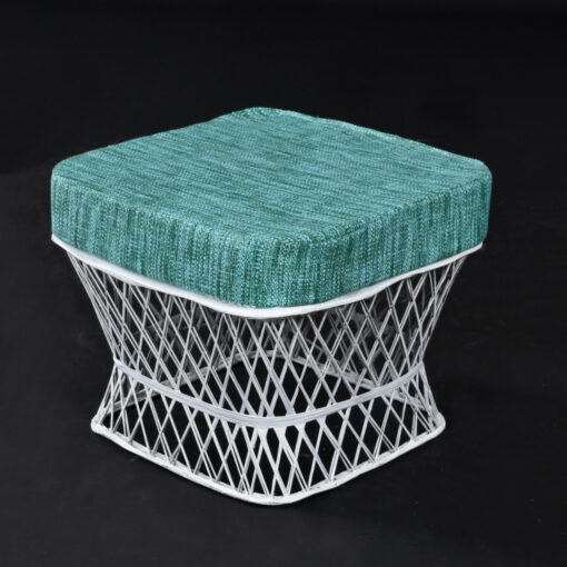 Russell Woodard spun fiberglass outdoor ottoman