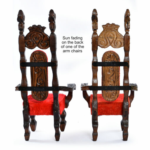 Back view of Witco Conquistador armchairs