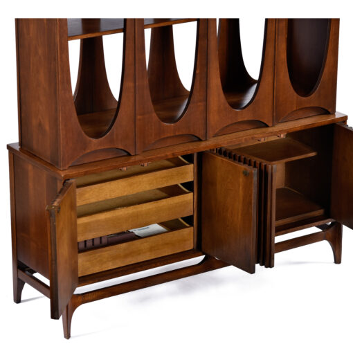 Storage inside Broyhill Braslia room divider base