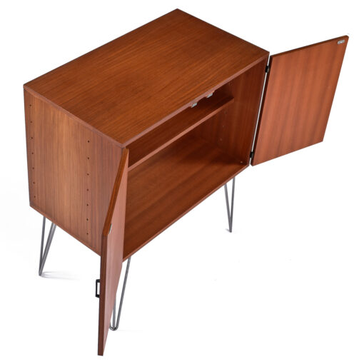 Large storage space for Mid-Century Modern record cabinet