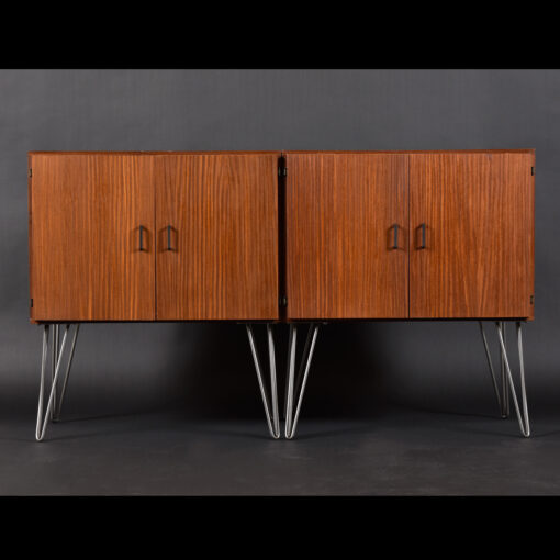 Two Mid-Century Modern record cabinets available