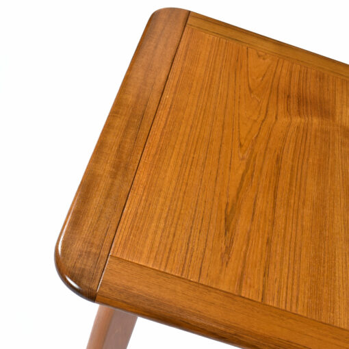 Solid teak Danish Modern square coffee table