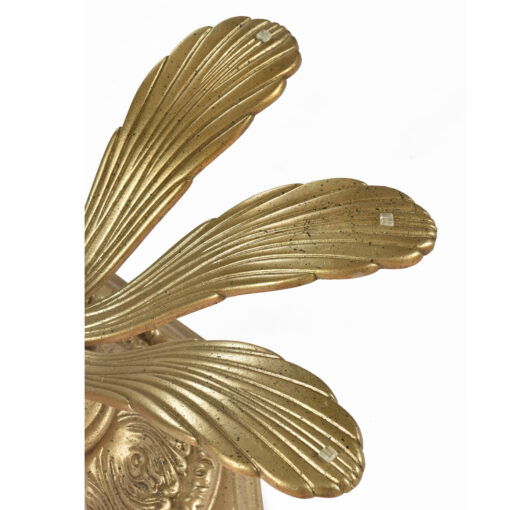 Gold flower leaf petals coffee table