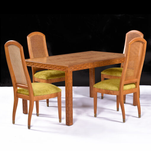 Henredon burl wood dining set