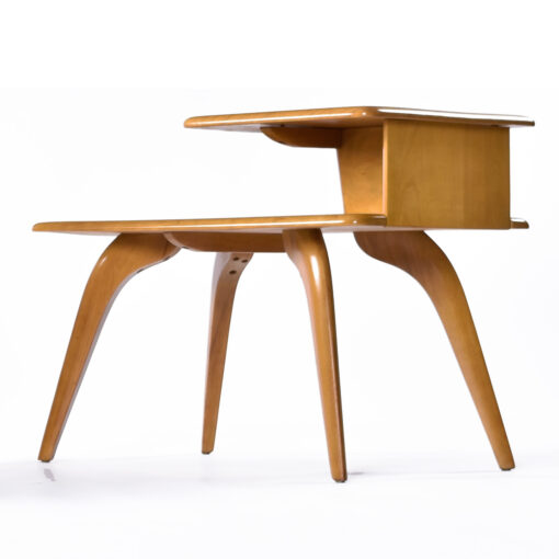Back view of restored Heywood Wakefield step table
