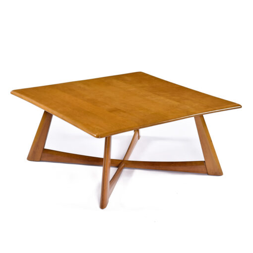 X base Heywood Wakefield 392 G cross base coffee table