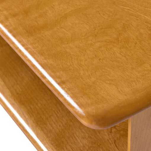 Beautiful wheat finish on solid maple Heywood Wakefield step tables