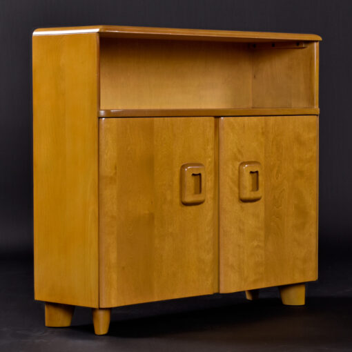 Heywood Wakefield M326 wheat bookcase cabinet
