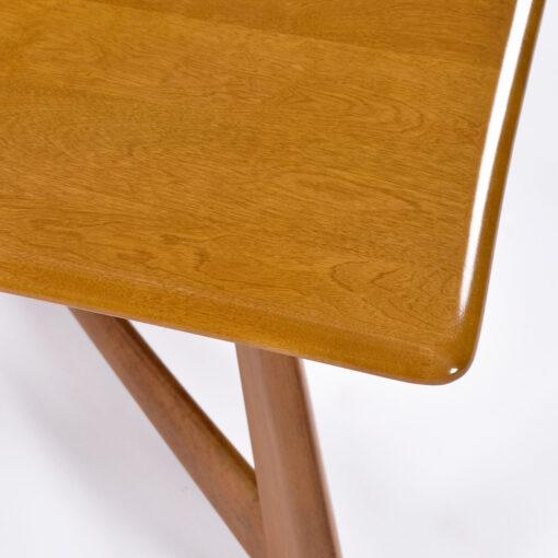 Restored wheat finish on Heywood Wakefield coffee table