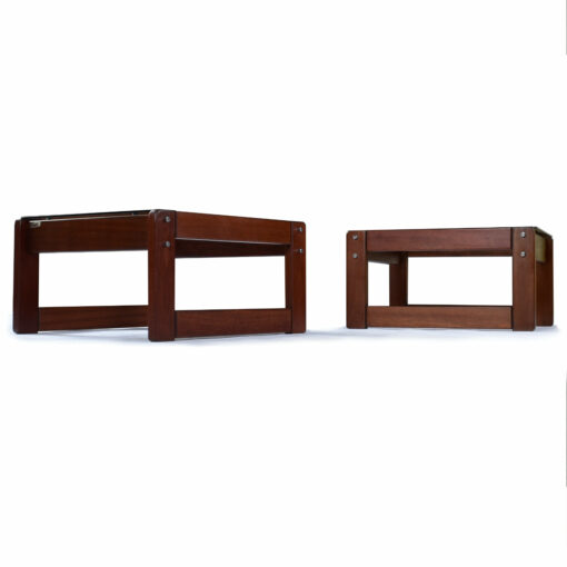 Percival Lafer Brazilian modern rosewood end tables