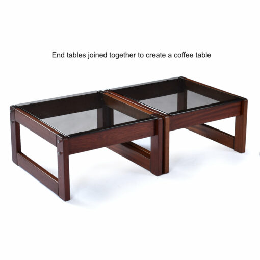 Push the end tables together to create a coffee table