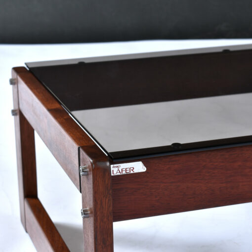 Percival Lafer end table label
