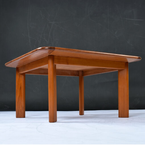 Refinished Danish Modern solid teak coffee table